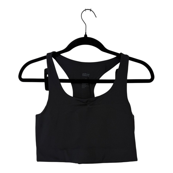 Girlfriend Collective Paloma Racerback‎ Sports Bra Black Medium NWT - Picture 3 of 8